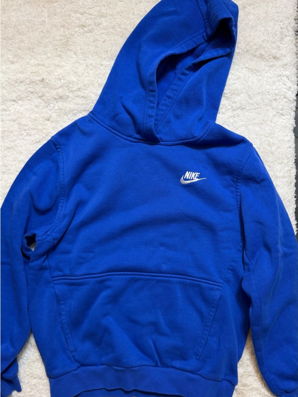 Nike Blue Logo Pullover Hoodie